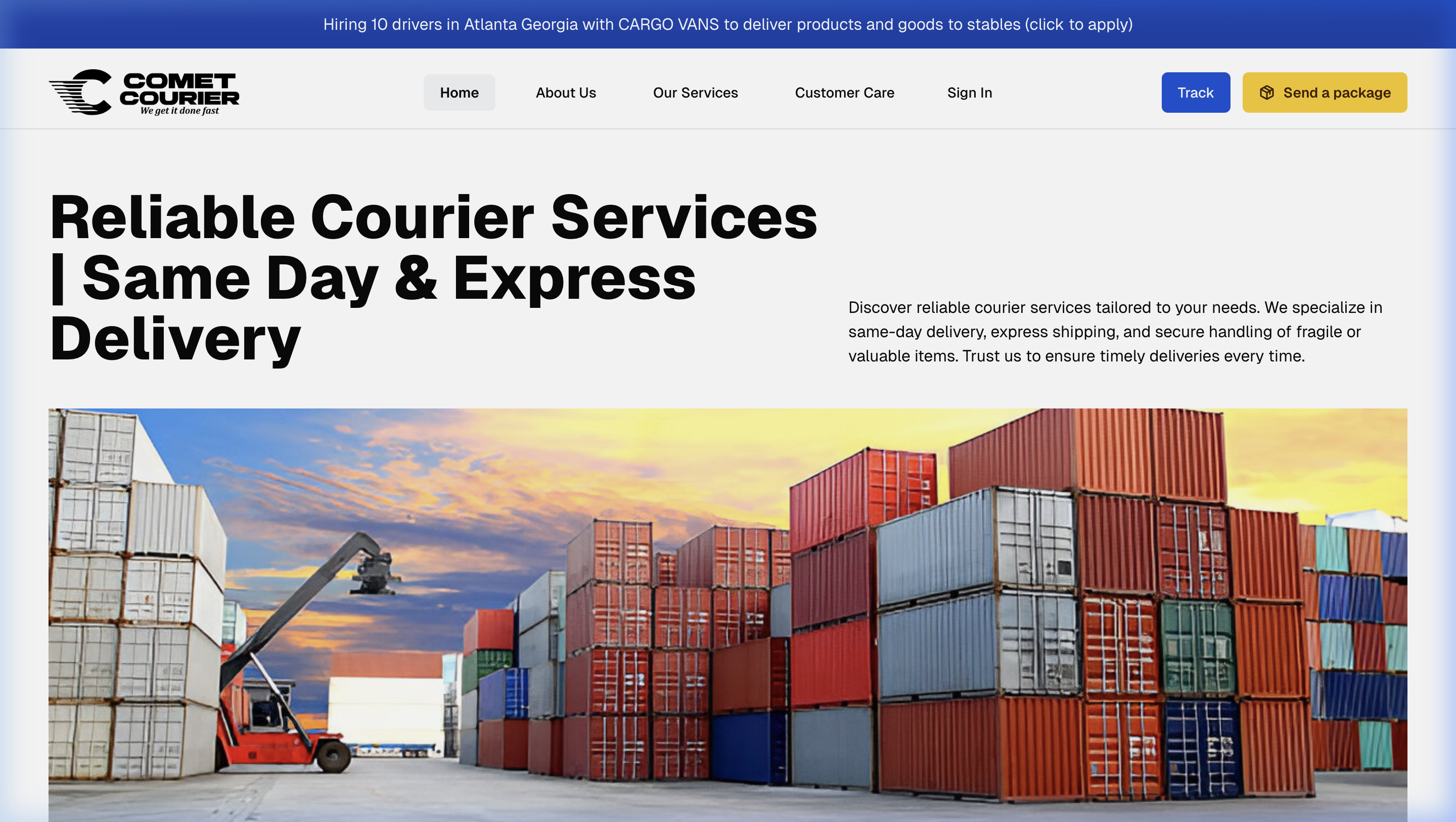 Comet Courier Platform & Admin
